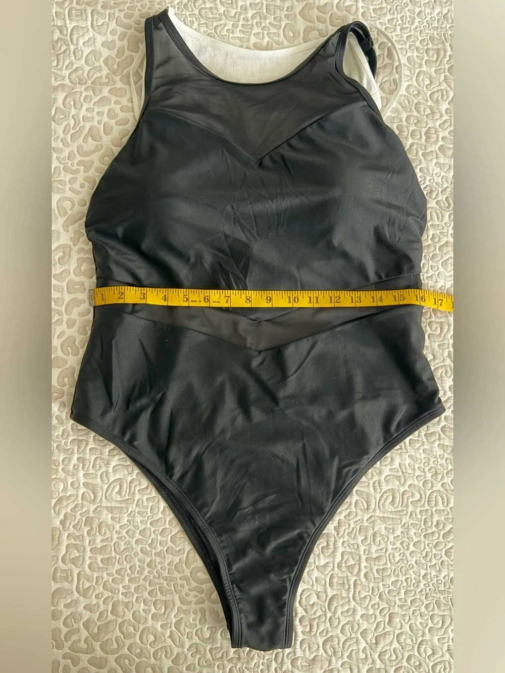 Cupshe Classic Black One-Piece High hip Swimsuit. Size-1X